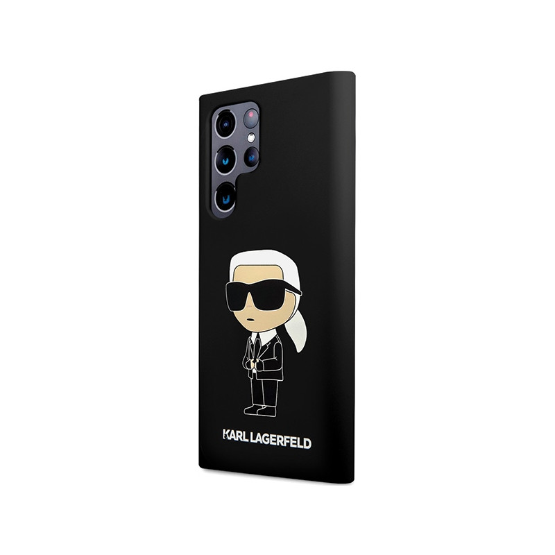 Etui Karl Lagerfeld Silicone Ikonik na Samsung Galaxy S24 Ultra - czarne