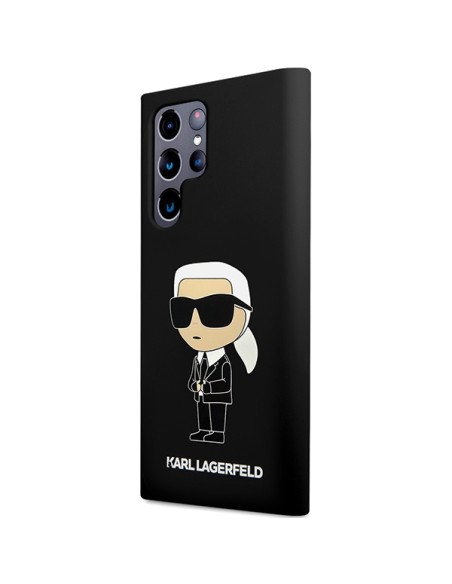 Etui Karl Lagerfeld Silicone Ikonik na Samsung Galaxy S24 Ultra - czarne