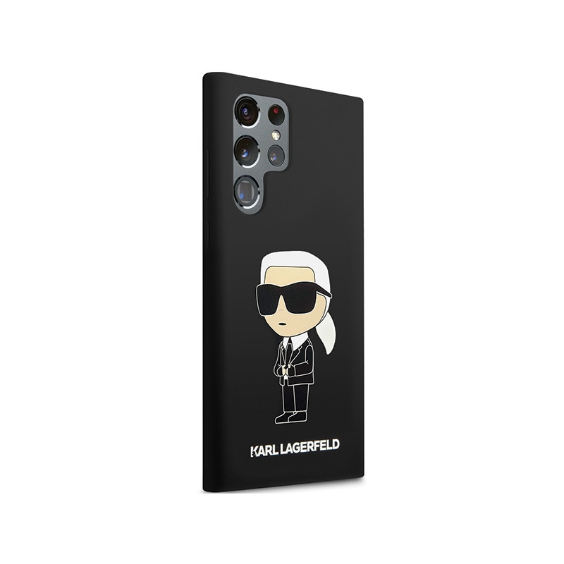 Etui Karl Lagerfeld Silicone Ikonik na Samsung Galaxy S24 Ultra - czarne