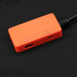 Įkroviklis saulės baterijos sulankstomas turistinis kempingas 2 x USB 60 W