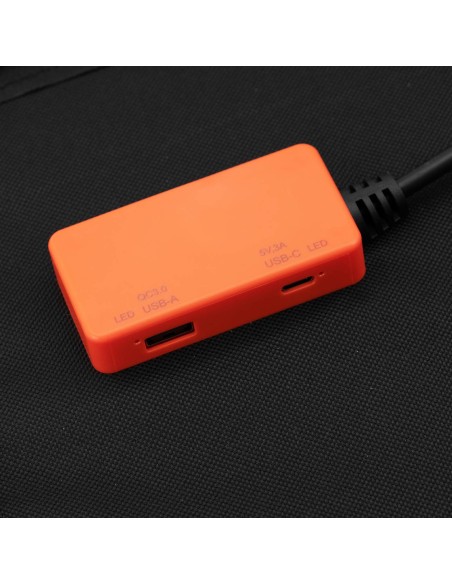 Įkroviklis saulės baterijos sulankstomas turistinis kempingas 2 x USB 60 W