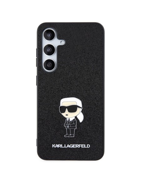 Etui Karl Lagerfeld Fixed Glitter Ikonik Logo Metal Pin na Samsung Galaxy S24+ - czarne Etui Karl Lagerfeld Fixed Glitter Ikonik Logo Metal Pin na Samsung Galaxy S24+ - czarne