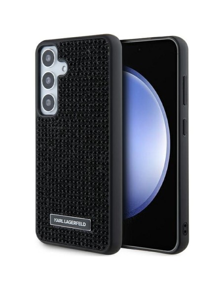 Etui Karl Lagerfeld Rhinestone Metal Logo na Samsung Galaxy S24+ - czarne