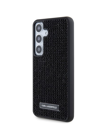 Etui Karl Lagerfeld Rhinestone Metal Logo na Samsung Galaxy S24+ - czarne