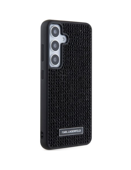Etui Karl Lagerfeld Rhinestone Metal Logo na Samsung Galaxy S24+ - czarne