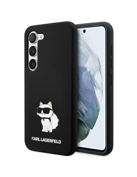Etui Karl Lagerfeld Silicone Choupette na Samsung Galaxy S24+ - czarne