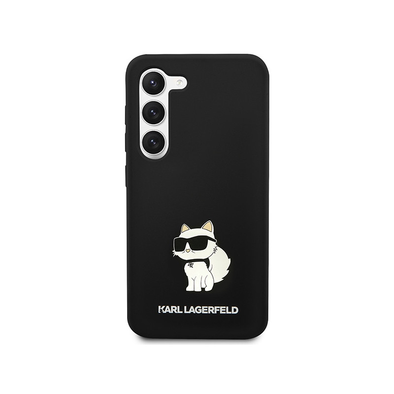 Etui Karl Lagerfeld Silicone Choupette na Samsung Galaxy S24+ - czarne