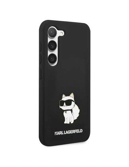 Etui Karl Lagerfeld Silicone Choupette na Samsung Galaxy S24+ - czarne