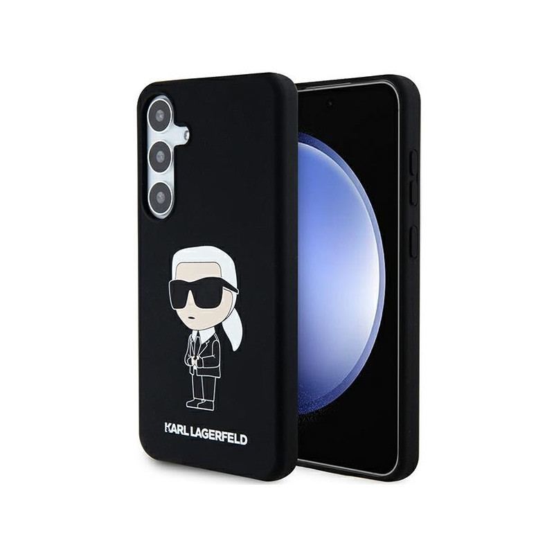 Etui Karl Lagerfeld Silicone Ikonik na Samsung Galaxy S24+ - czarne