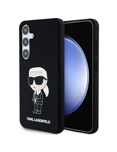 Etui Karl Lagerfeld Silicone Ikonik na Samsung Galaxy S24+ - czarne