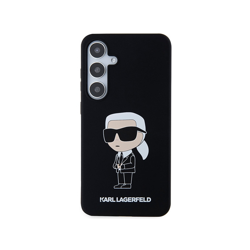 Etui Karl Lagerfeld Silicone Ikonik na Samsung Galaxy S24+ - czarne