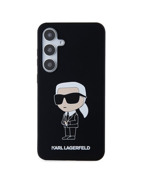 Etui Karl Lagerfeld Silicone Ikonik na Samsung Galaxy S24+ - czarne