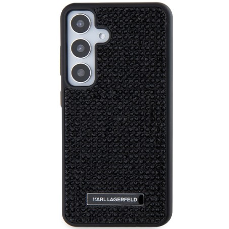 Etui Karl Lagerfeld Rhinestone Metal Logo na Samsung Galaxy S24 - czarne Etui Karl Lagerfeld Rhinestone Metal Logo na Samsung Galaxy S24 - czarne
