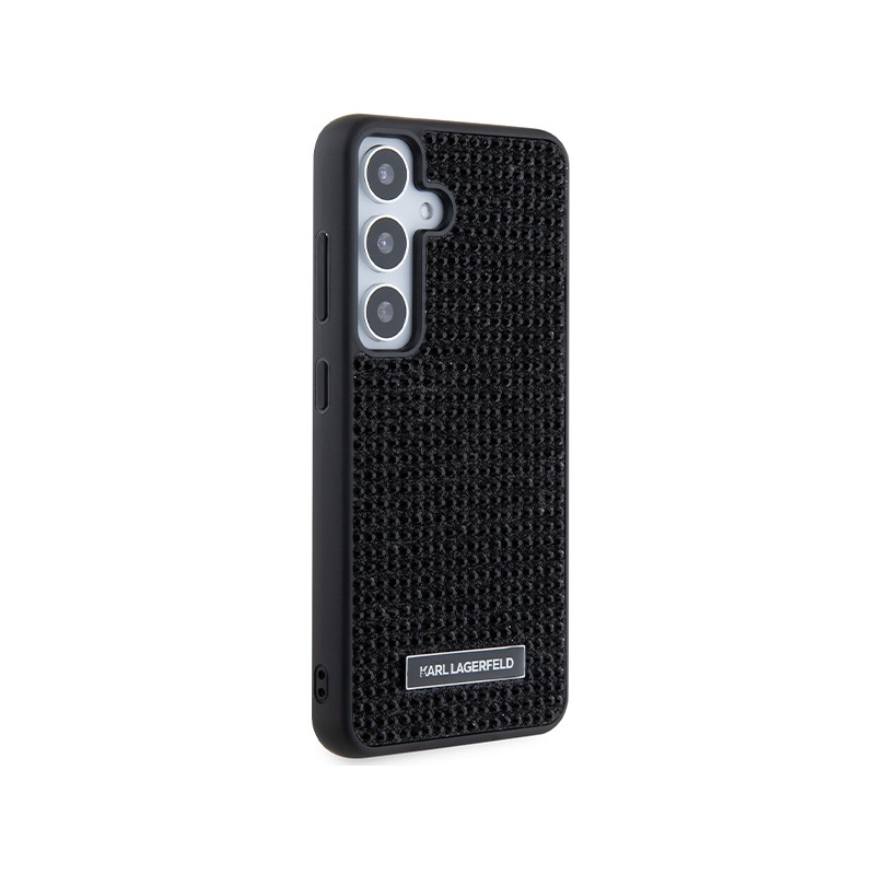 Etui Karl Lagerfeld Rhinestone Metal Logo na Samsung Galaxy S24 - czarne