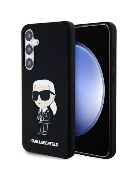 Etui Karl Lagerfeld Silicone Ikonik na Samsung Galaxy S24 - czarne
