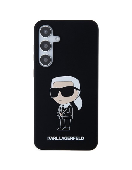 Etui Karl Lagerfeld Silicone Ikonik na Samsung Galaxy S24 - czarne