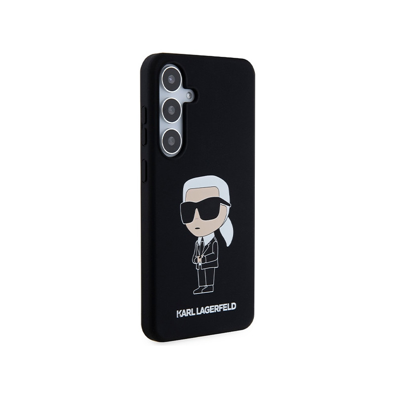 Etui Karl Lagerfeld Silicone Ikonik na Samsung Galaxy S24 - czarne