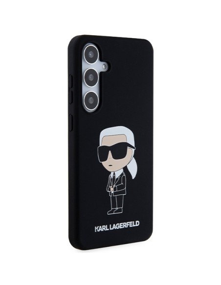 Etui Karl Lagerfeld Silicone Ikonik na Samsung Galaxy S24 - czarne