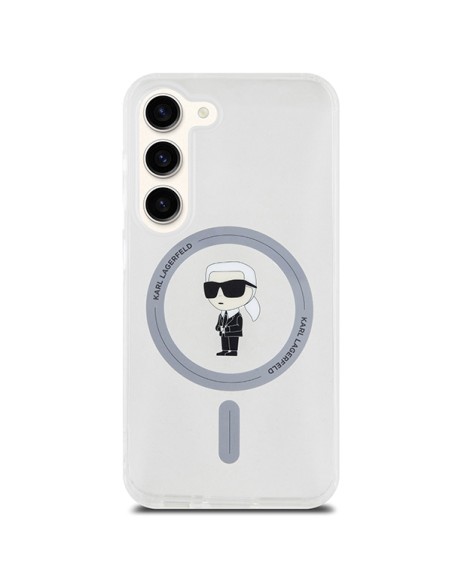 Etui Karl Lagerfeld IML Ikonik MagSafe na Samsung Galaxy S23 - przezroczyste Etui Karl Lagerfeld IML Ikonik MagSafe na Samsung Galaxy S23 - przezroczyste