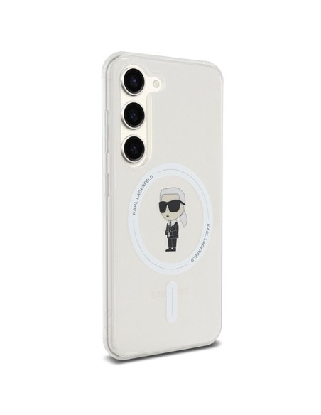 Etui Karl Lagerfeld IML Ikonik MagSafe na Samsung Galaxy S23 - przezroczyste Etui Karl Lagerfeld IML Ikonik MagSafe na Samsung Galaxy S23 - przezroczyste