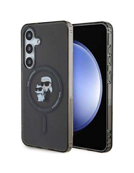 Etui Karl Lagerfeld IML Karl&Choupette MagSafe na Samsung Galaxy S24 - czarne Etui Karl Lagerfeld IML Karl&Choupette MagSafe na Samsung Galaxy S24 - czarne