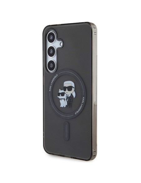 Etui Karl Lagerfeld IML Karl&Choupette MagSafe na Samsung Galaxy S24 - czarne Etui Karl Lagerfeld IML Karl&Choupette MagSafe na Samsung Galaxy S24 - czarne