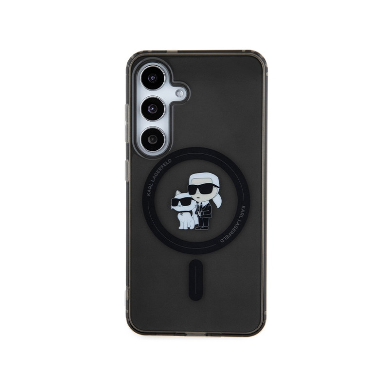 Etui Karl Lagerfeld IML Karl&Choupette MagSafe na Samsung Galaxy S24 - czarne