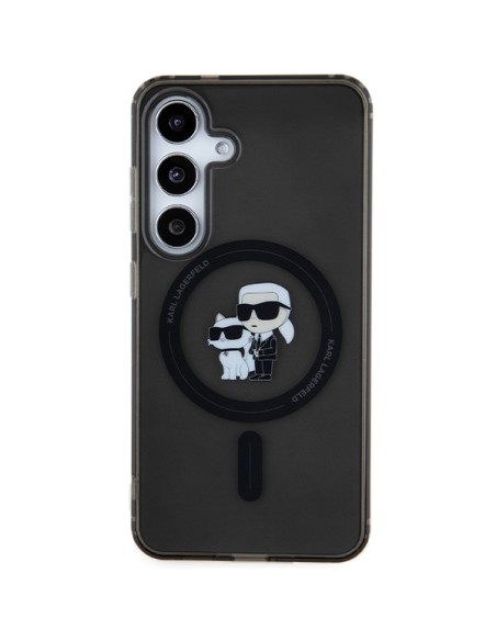 Etui Karl Lagerfeld IML Karl&Choupette MagSafe na Samsung Galaxy S24 - czarne Etui Karl Lagerfeld IML Karl&Choupette MagSafe na Samsung Galaxy S24 - czarne