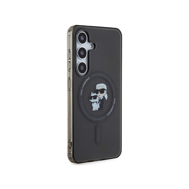 Etui Karl Lagerfeld IML Karl&Choupette MagSafe na Samsung Galaxy S24 - czarne