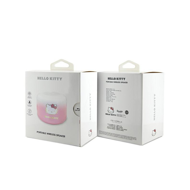 Głośnik Bluetooth Hello Kitty Electroplate Gradient - różowy
