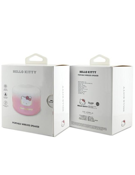 Głośnik Bluetooth Hello Kitty Electroplate Gradient - różowy Głośnik Bluetooth Hello Kitty Electroplate Gradient - różowy