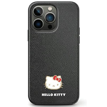 Etui Hello Kitty Metal Logo Kitty Head na Samsung Galaxy Z Flip 5 - czarne Etui Hello Kitty Metal Logo Kitty Head na Samsung Galaxy Z Flip 5 - czarne