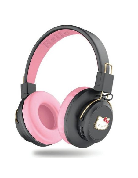 Słuchawki nauszne Bluetooth Hello Kitty Metal Logo - różowe Słuchawki nauszne Bluetooth Hello Kitty Metal Logo - różowe