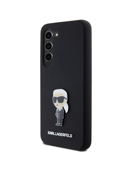 Etui Karl Lagerfeld Silicone Ikonik Metal Pin na Samsung Galaxy S23+ - czarne Etui Karl Lagerfeld Silicone Ikonik Metal Pin na Samsung Galaxy S23+ - czarne