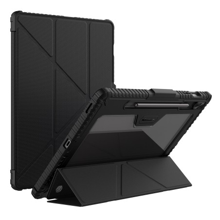 Etui Nillkin Bumper Leather Case Pro na Samsung Galaxy Tab S9 FE+ - czarne Etui Nillkin Bumper Leather Case Pro na Samsung Galaxy Tab S9 FE+ - czarne