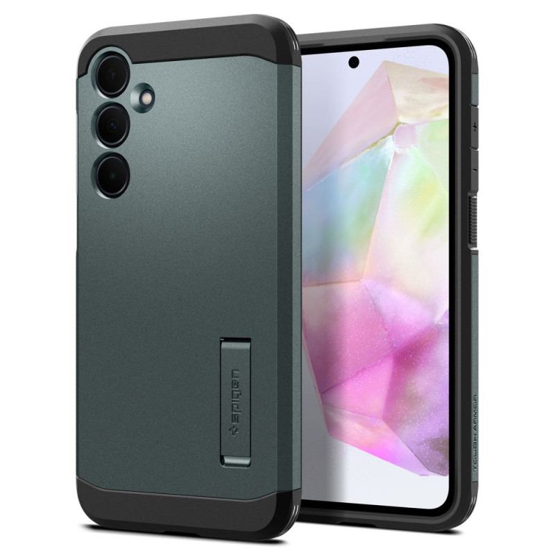Etui Spigen Tough Armor na Samsung Galaxy A35 5G - zielone