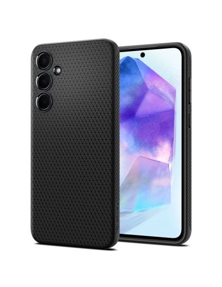 Etui Spigen Liquid Air na Samsung Galaxy A55 5G - czarny mat Etui Spigen Liquid Air na Samsung Galaxy A55 5G - czarny mat