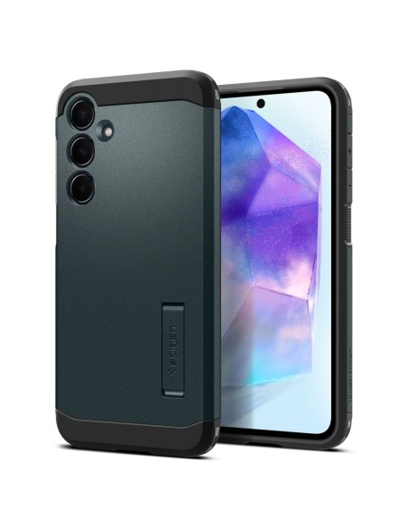 Etui Spigen Tough Armor na Samsung Galaxy A55 5G - zielone Etui Spigen Tough Armor na Samsung Galaxy A55 5G - zielone