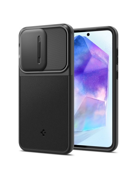 Etui Spigen Optik Armor na Samsung Galaxy A55 5G - czarne
