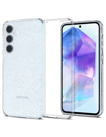 Etui Spigen Liquid Crystal na Samsung Galaxy A55 5G - przezroczysto-brokatowe Etui Spigen Liquid Crystal na Samsung Galaxy A55 5G - przezroczysto-brokatowe