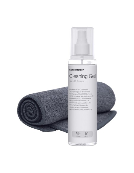 Zestaw Silver Monkey LCD Cleaning Gel Set: żel do matryc LCD 250ml i ścierka z mikrofibry