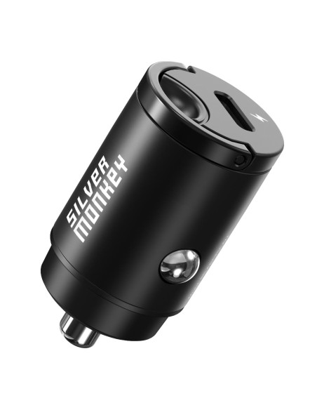 Ładowarka samochodowa Silver Monkey PD-CPCT30-SM 30W 1x USB-C PD - czarna