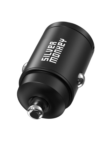 Ładowarka samochodowa Silver Monkey PD-CPCT30-SM 30W 1x USB-C PD - czarna