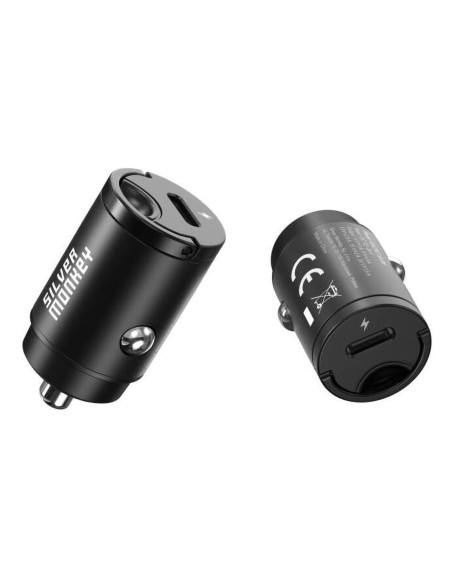 Ładowarka samochodowa Silver Monkey PD-CPCT30-SM 30W 1x USB-C PD - czarna