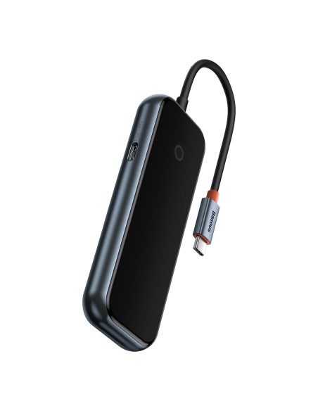 AcmeJoy HUB 4 prievadų USB-C 3xUSB 3.0 tamsiai pilka AcmeJoy HUB 4 prievadų USB-C 3xUSB 3.0 tamsiai pilka