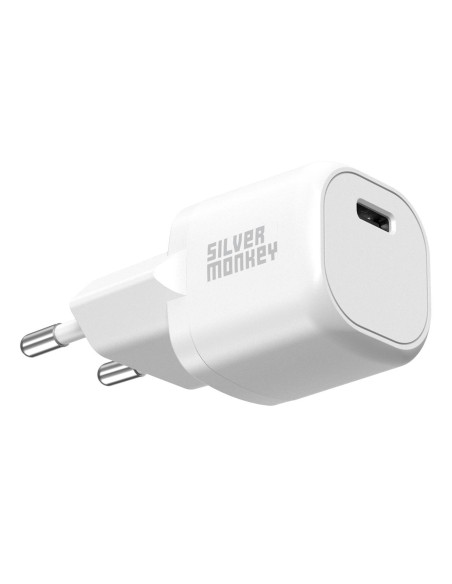 Ładowarka sieciowa Silver Monkey Mini USB-C 20W PD - biała Ładowarka sieciowa Silver Monkey Mini USB-C 20W PD - biała