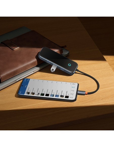 AcmeJoy HUB 4 prievadų USB-C 3xUSB 3.0 tamsiai pilka AcmeJoy HUB 4 prievadų USB-C 3xUSB 3.0 tamsiai pilka