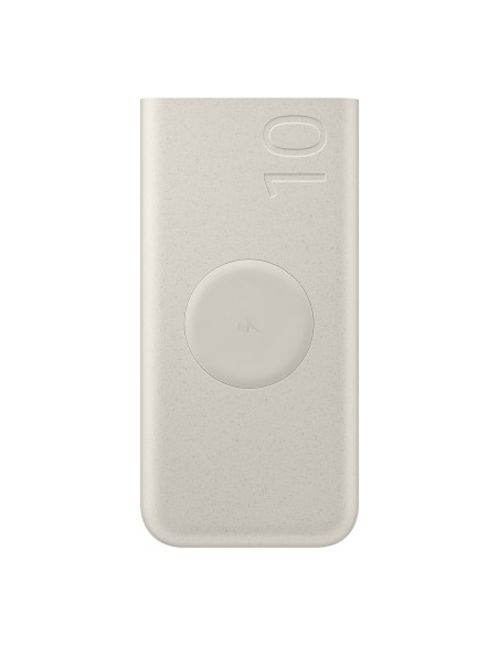 Powerbank Samsung EB-U2510XUEGEU indukcyjny 10000 mAh 2x USB-C 25W SFC - beżowy