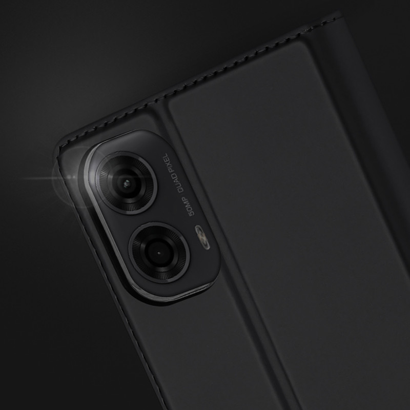 Etui Dux Ducis Skin Pro z klapką i miejscem na kartę na Motorola Moto G04/ G04s/ G24/ G24 Power - czarne