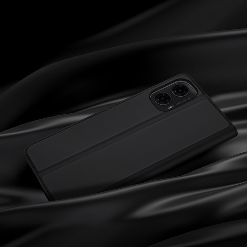 Etui Dux Ducis Skin Pro z klapką i miejscem na kartę na Motorola Moto G04/ G04s/ G24/ G24 Power - czarne
